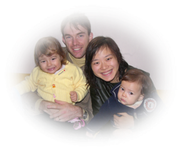 the family sitting together